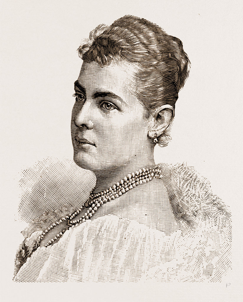 Detail of Princess Elsa Of Wurtemberg by Anonymous
