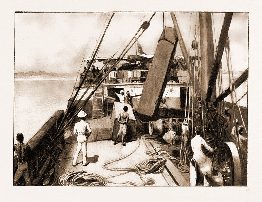 Detail of The Royal Niger Company's Expedition: Everyday Scenes On The River Niger, 1897 by Anonymous