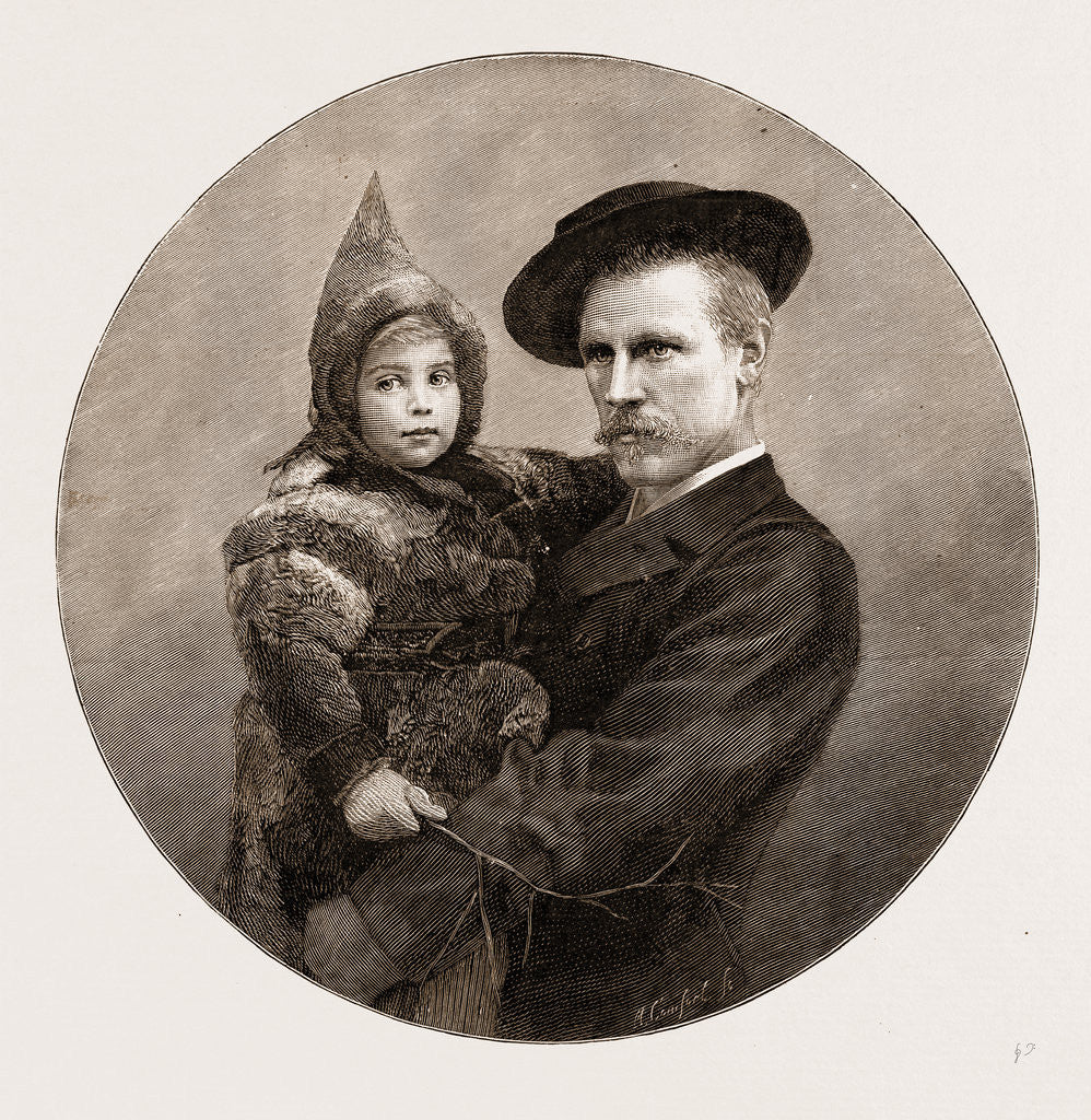 Detail of Dr. Fridtjof Nansen And His Little Daughter Liv, 1897 by Anonymous