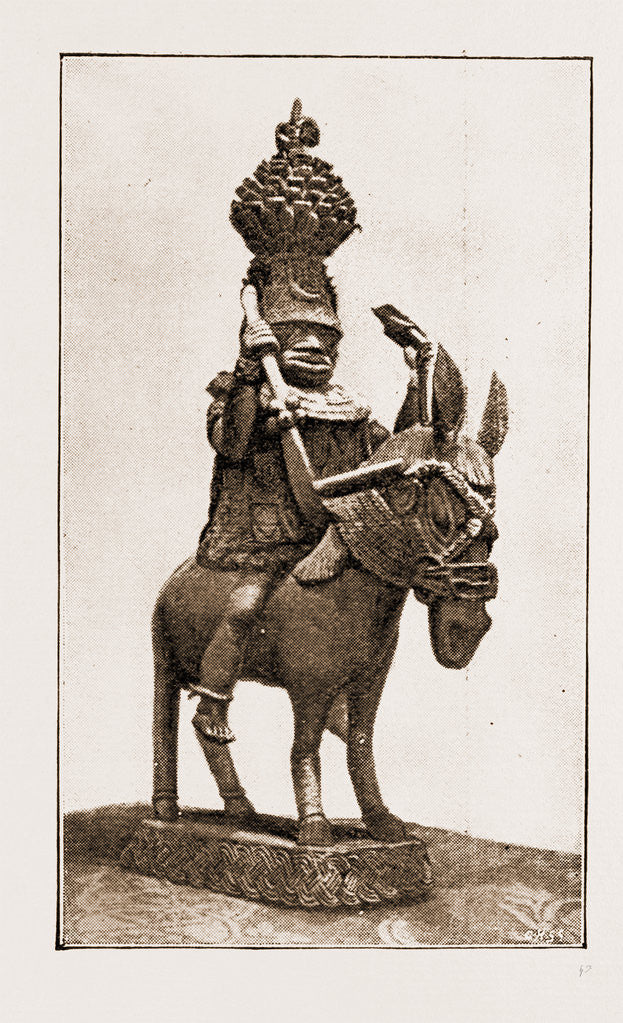 Detail of This Casting Of A Former King Of Benin Was Made By Natives Of Benin City by Anonymous