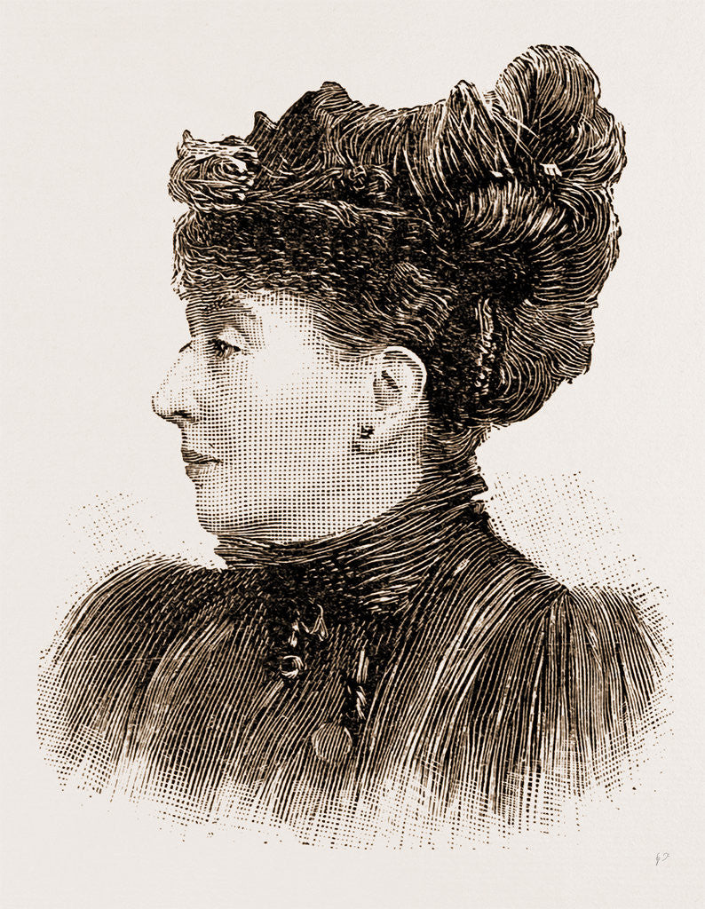 Detail of The Late Lady Lawson by Elliott And Fry