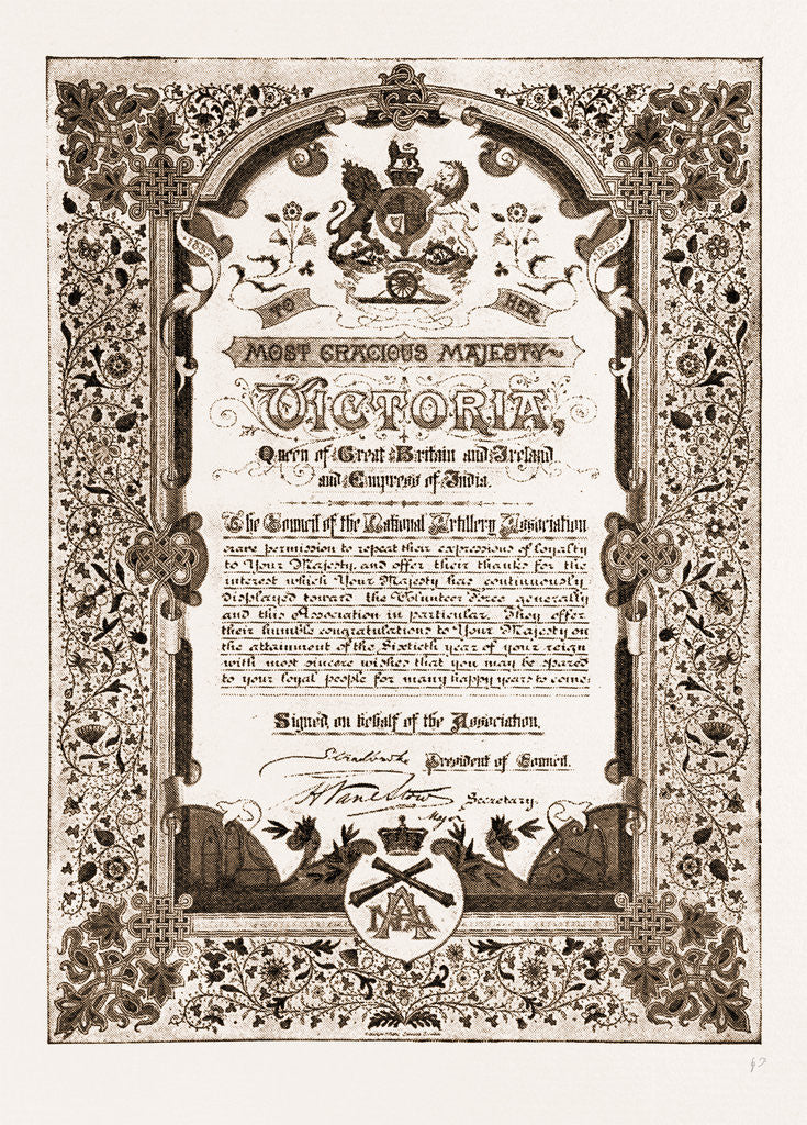 Detail of The Queen And The Volunteers, 1897 by Anonymous