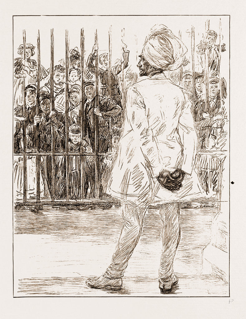 Detail of The Cynosure Of All Eyes: A Scene At Chelsea Barracks, UK, 1897 by Anonymous