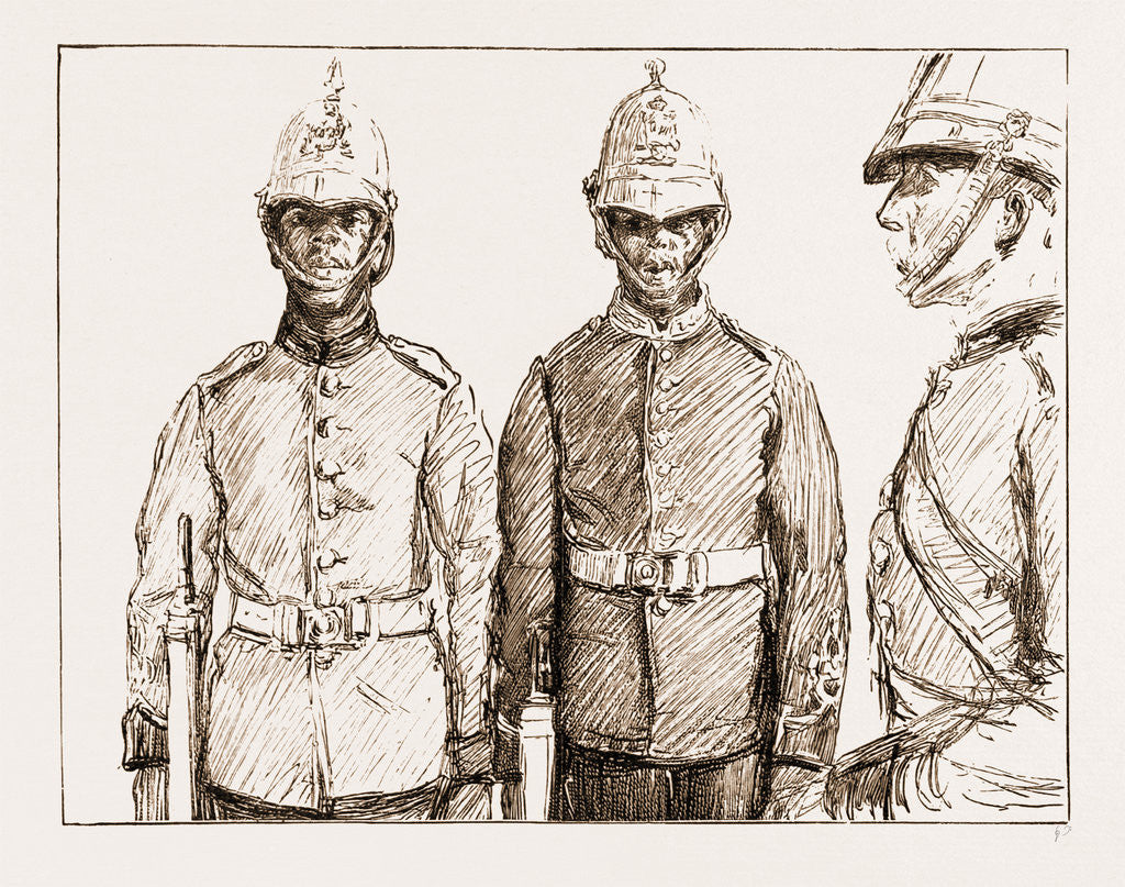 Detail of Malay Armed Police: Straits Settlements Contingent, 1897 by Anonymous