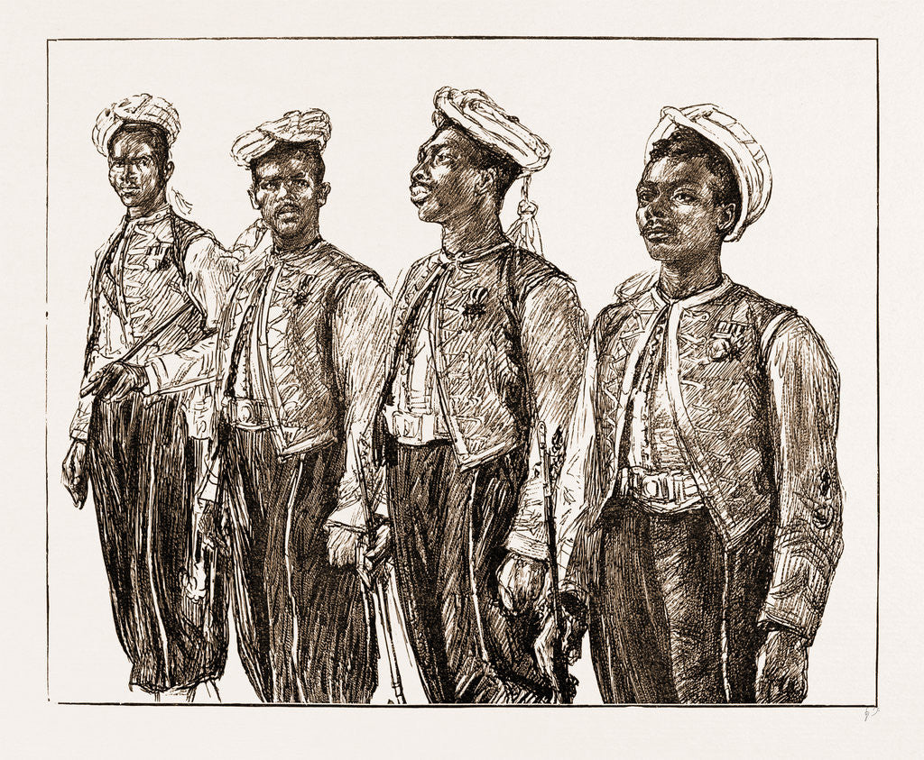 Detail of Colonial Troops Who Took Place In The Jubilee Procession, UK, 1897 by Anonymous