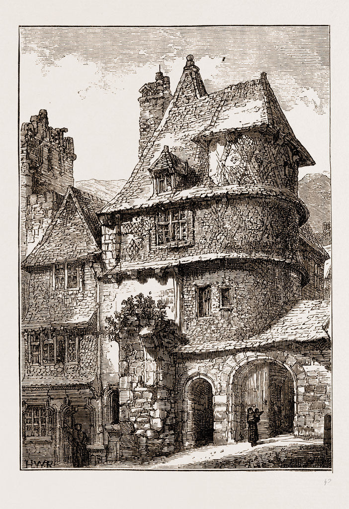 Detail of Gateway Near The Jacobin Church, Morlaix by Anonymous