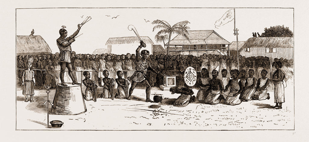 Detail of A Public Execution At Coomassie, The Ashantee War 1873. Anglo-ashanti Wars Between The Ashanti Empire by Anonymous