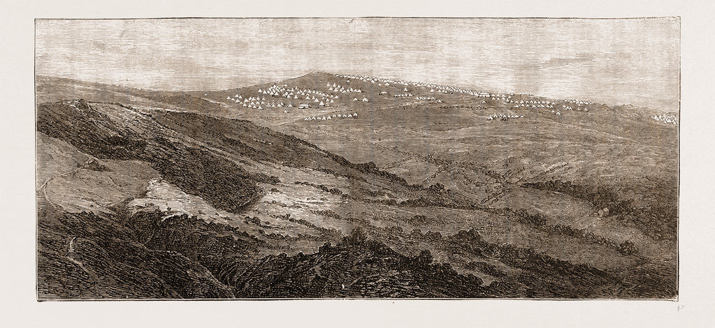 Detail of General View Of Encampment Of Second Division, Autumn Manoeuvers UK 1873 by Anonymous