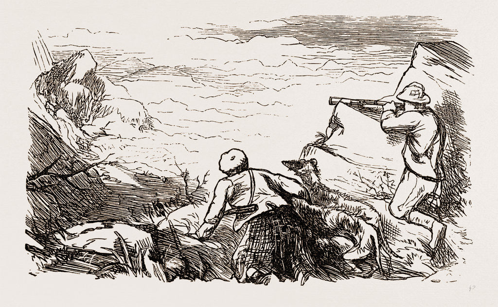 Detail of At A Deer Drive- Looking Out by Anonymous