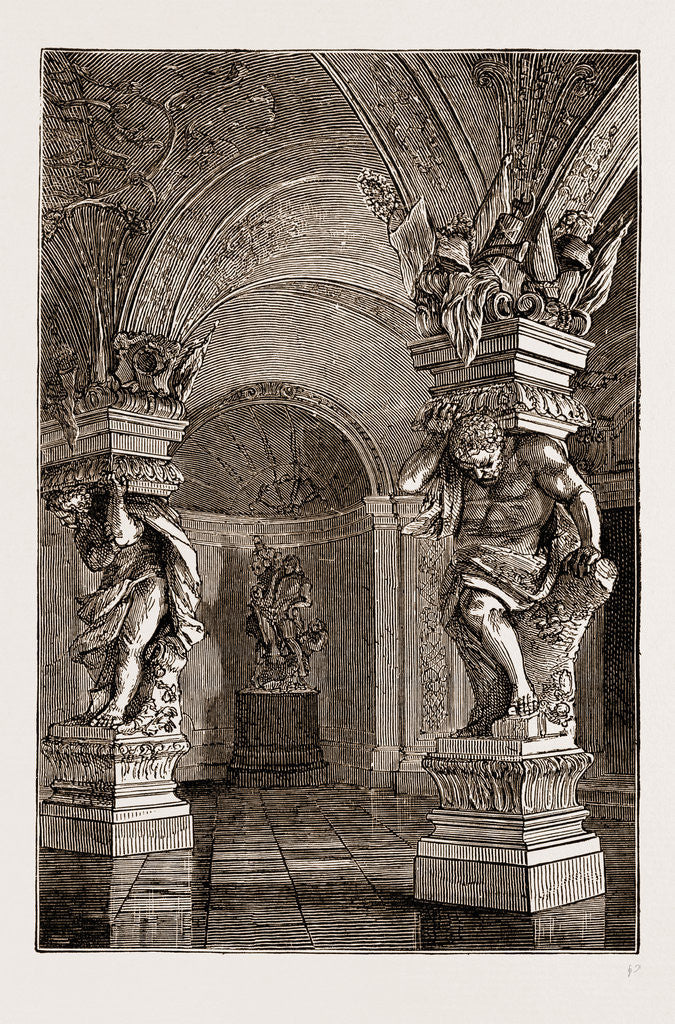 Detail of Belvedere Gallery, Vienna Engraving 1873 by Anonymous