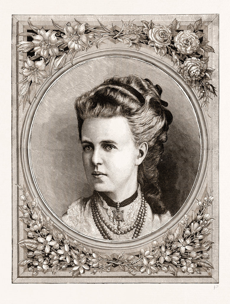 Detail of Her Imperial Highness The Grand Duchess Maria Alexandrowna Of Russia by Anonymous