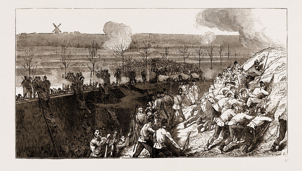 Detail of The Siege Operations At Chatham by Anonymous