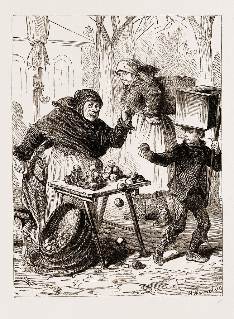 Detail of A Fruit Stall by Anonymous