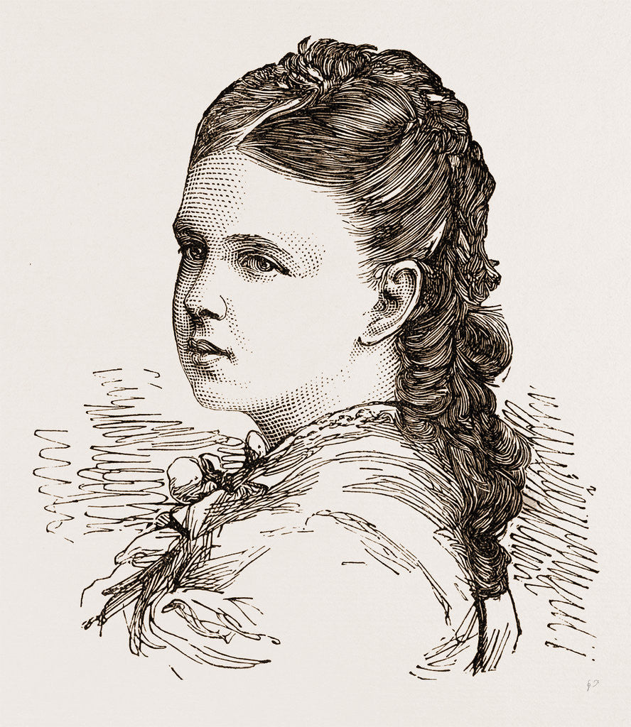 Detail of Grand Duchess Marie-alexandrovna (only Daughter Of The Czar) by Anonymous