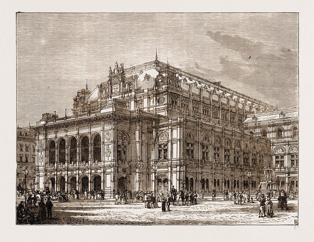 Detail of The Opera House, Vienna Austria 1873 by Anonymous