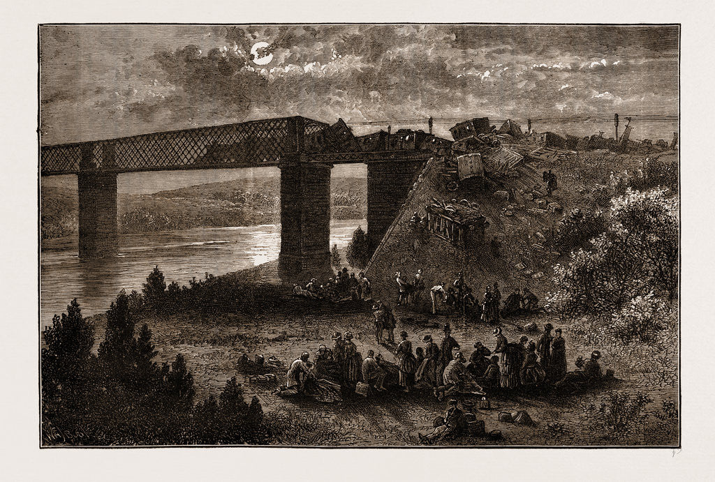 Detail of Fridge Of Viana, Over The Douro-scene Of The Late Railway Accident by Anonymous