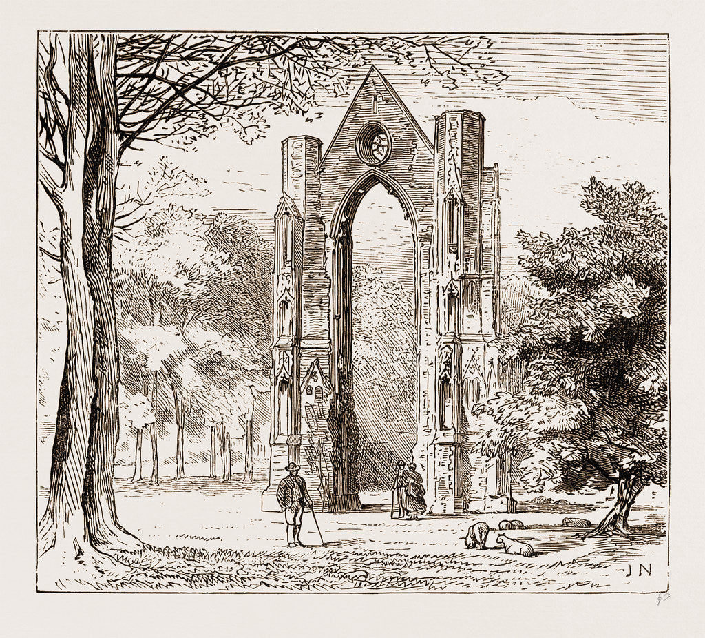 Detail of Walsingham Abbey by Anonymous
