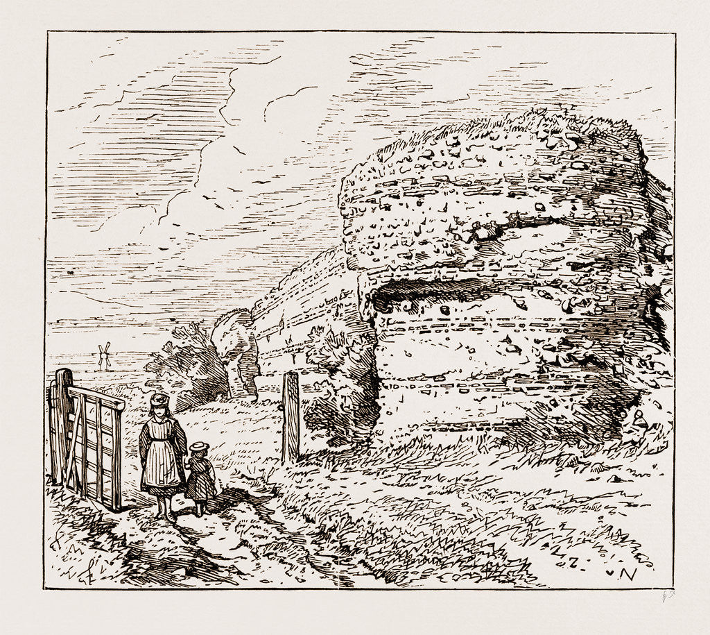 Detail of Burgh Castle, Social Science Congress At Norwich UK 1873 by Anonymous