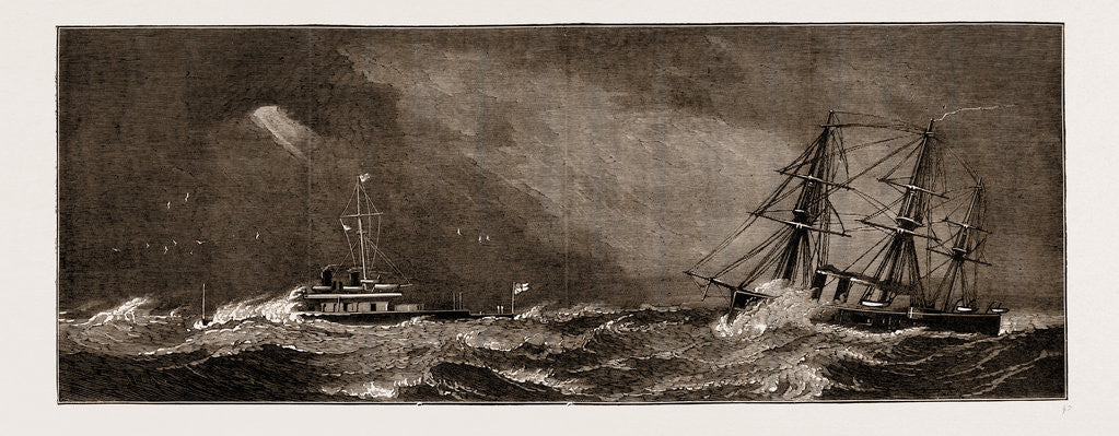 Detail of H.m.s Devastation Off Berehaven by Anonymous