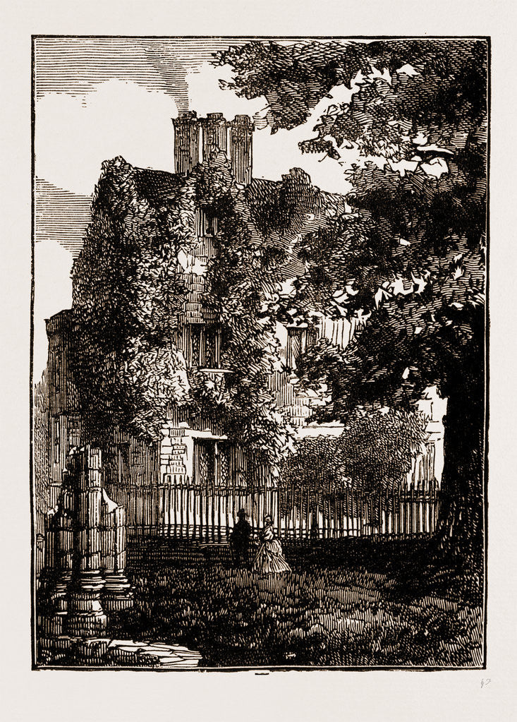 Detail of York UK 1873, Philosophical Gardens. by Anonymous