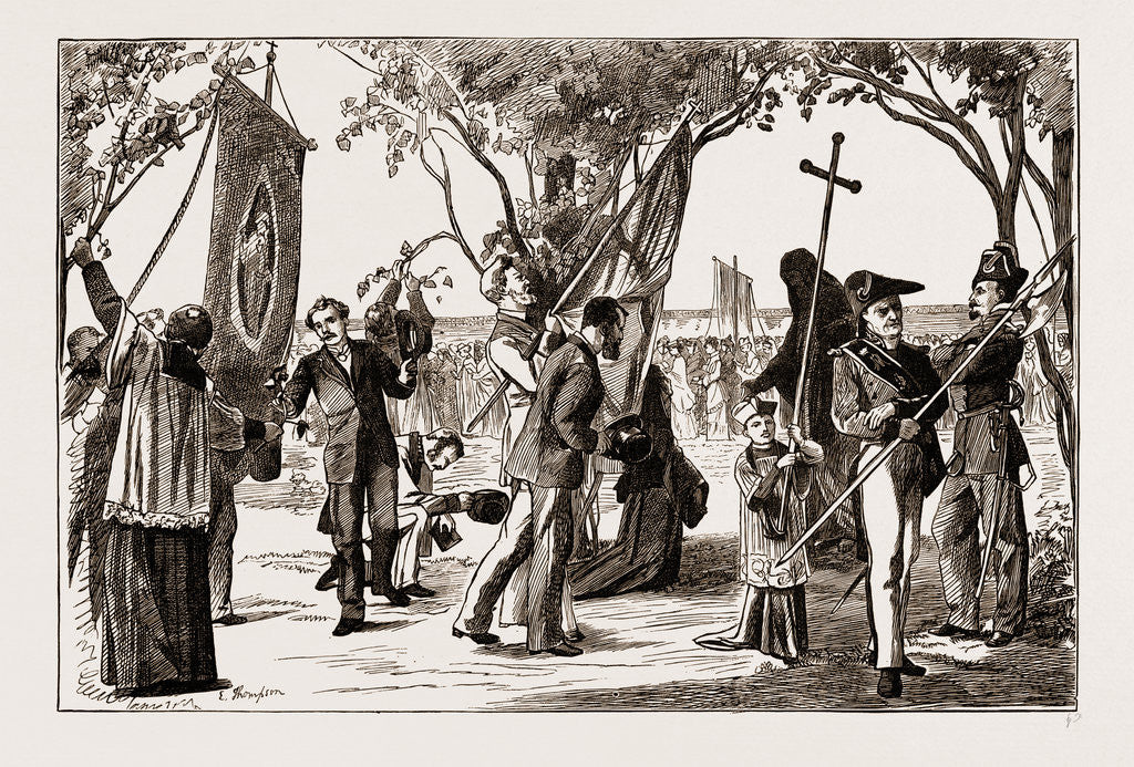 Detail of Paray-le-monial, France 1873 by Anonymous