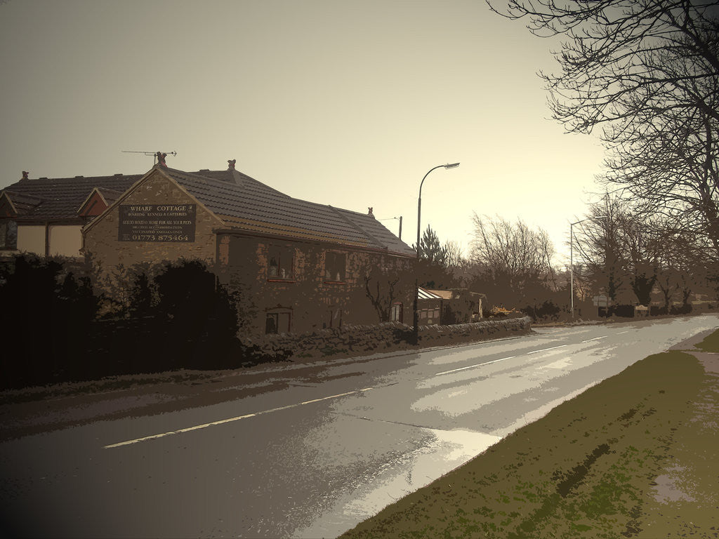 Detail of Wharf Cottage, Tibshelf Wharf by Sarah Smith