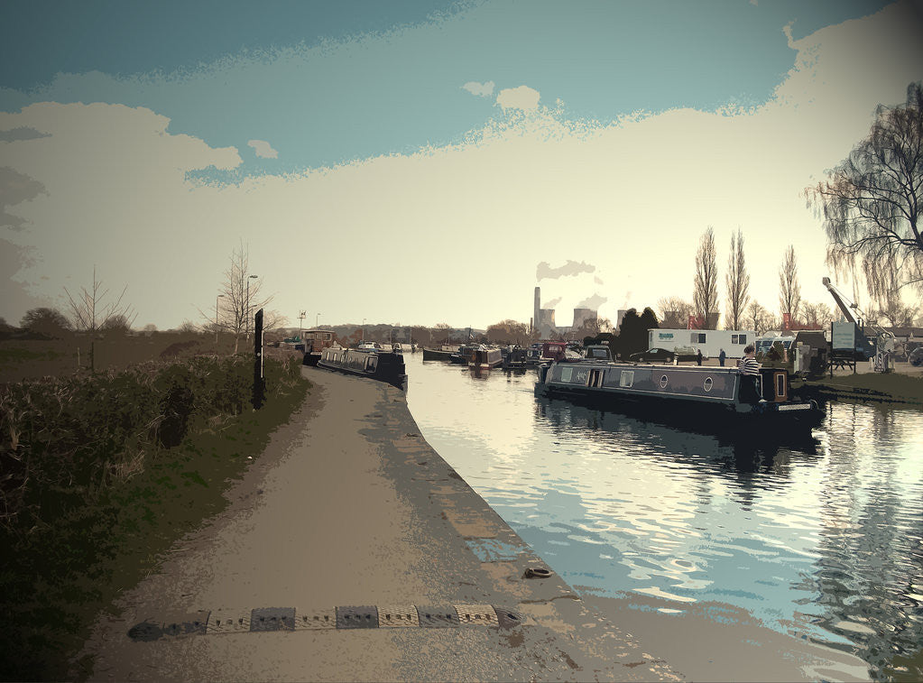 Detail of Traffic at Sawley Marina by Sarah Smith