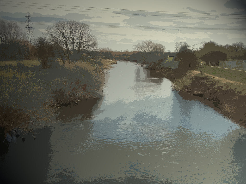 Detail of The Derwent viewed from Access Road by Sarah Smith