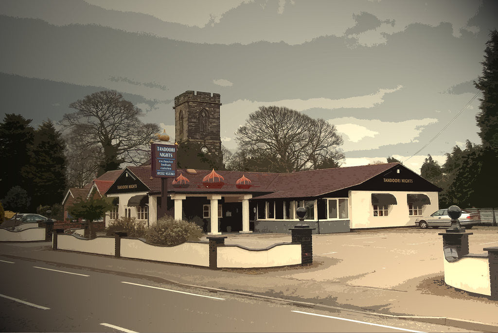 Detail of East Meets West in Shardlow by Sarah Smith