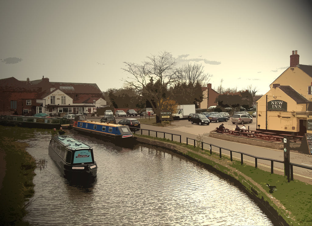 Detail of The Wharf in Shardlow by Sarah Smith