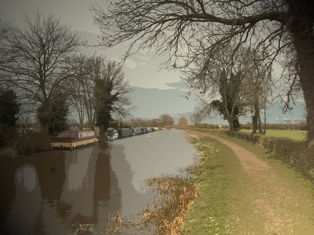 Detail of Trent and Mersey Canal near Chapel Farm by Sarah Smith