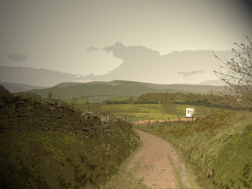 Detail of Byway near Mouselow Castle by Sarah Smith