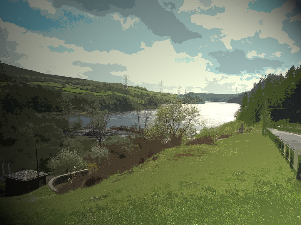 Detail of Valehouse Reservoir by Sarah Smith