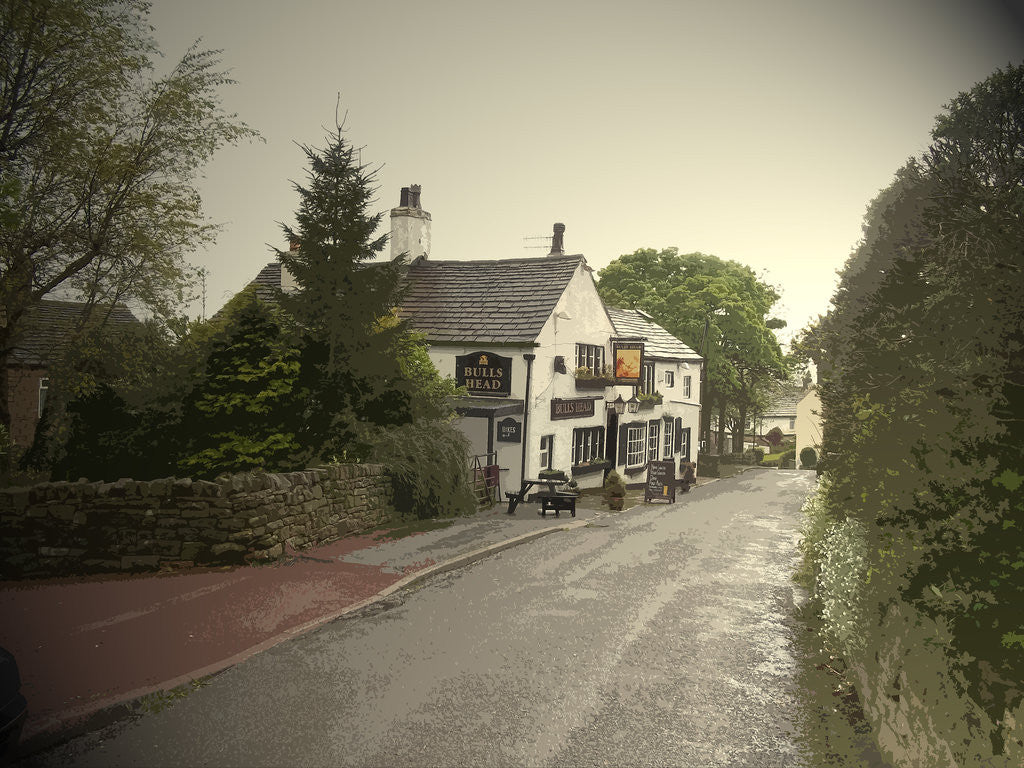Detail of The Bulls Head Public House in by Sarah Smith