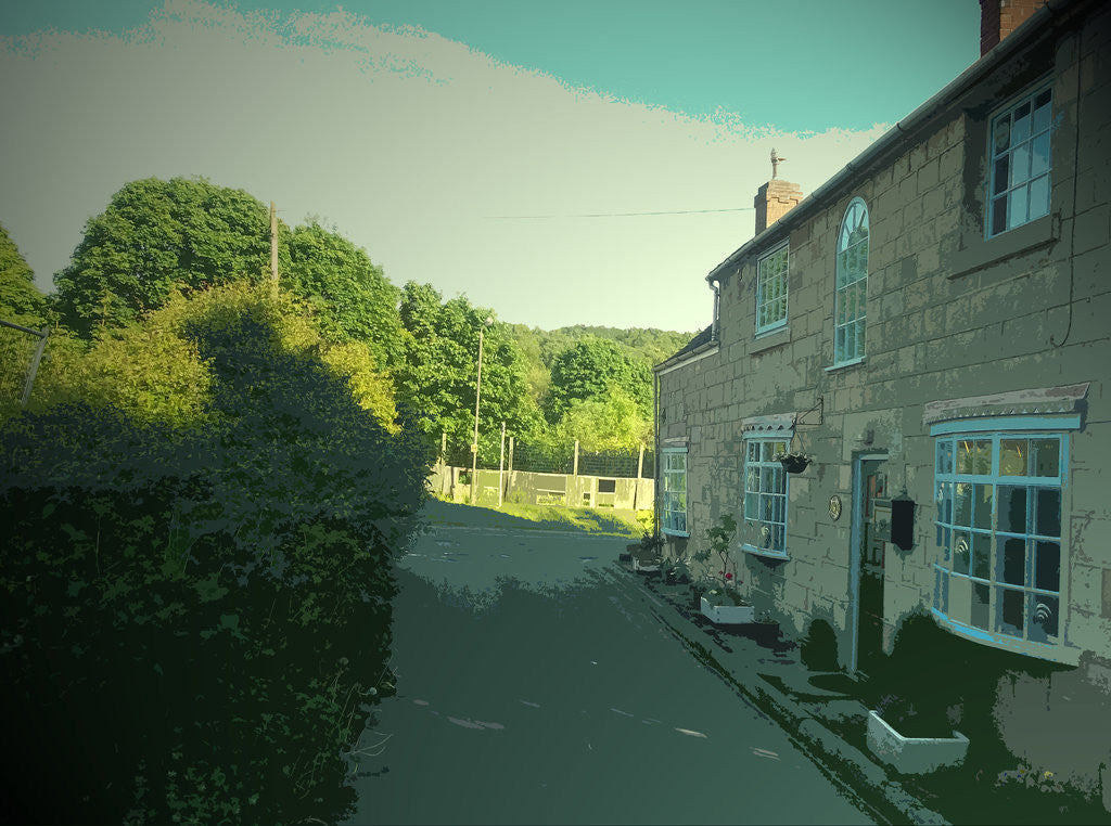 Detail of Whittaker Lane in Coxbench by Sarah Smith