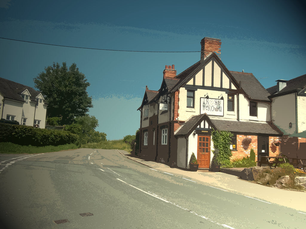 Detail of Village Scene in Middle Mayfield by Sarah Smith