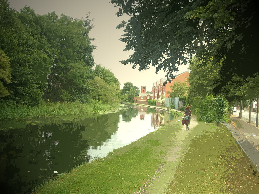 Detail of The Erewash Canal at Long Eaton by Sarah Smith