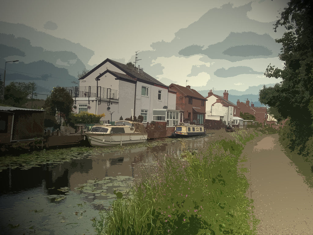Detail of Watercraft Moored on the Erewash Canal by Sarah Smith