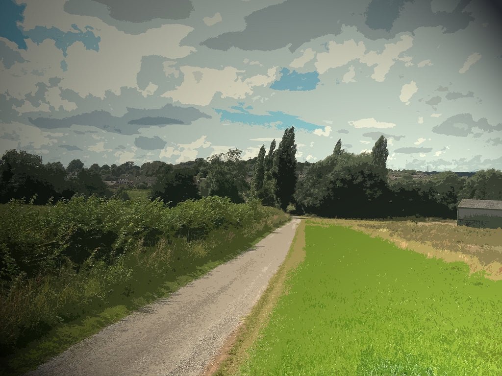 Detail of Tarmac Path Heading into Ockbrook by Sarah Smith