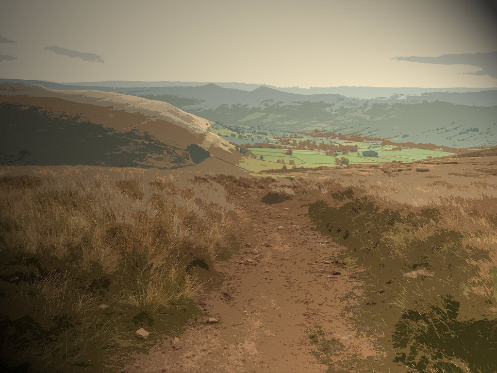 Detail of The Vale of Edale from Grindslow by Sarah Smith