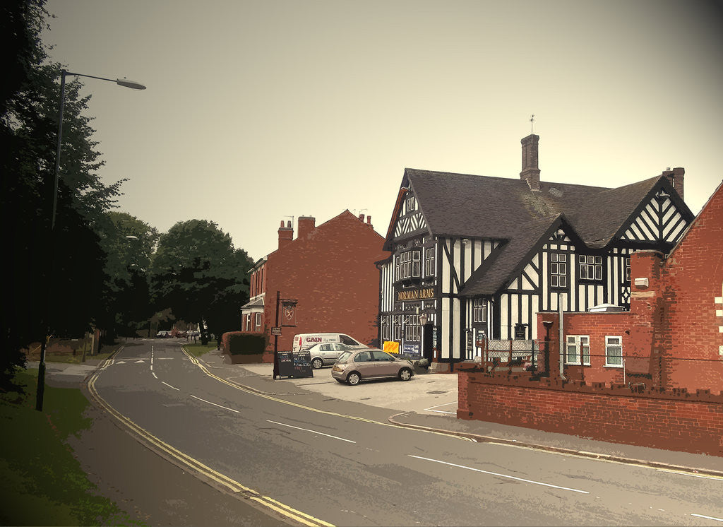 Detail of Village Street in Normanton by Sarah Smith