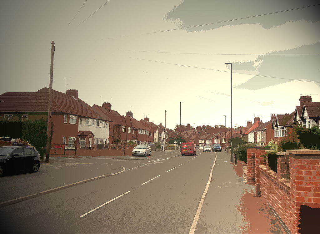 Detail of Littleover Lane in Derby by Sarah Smith