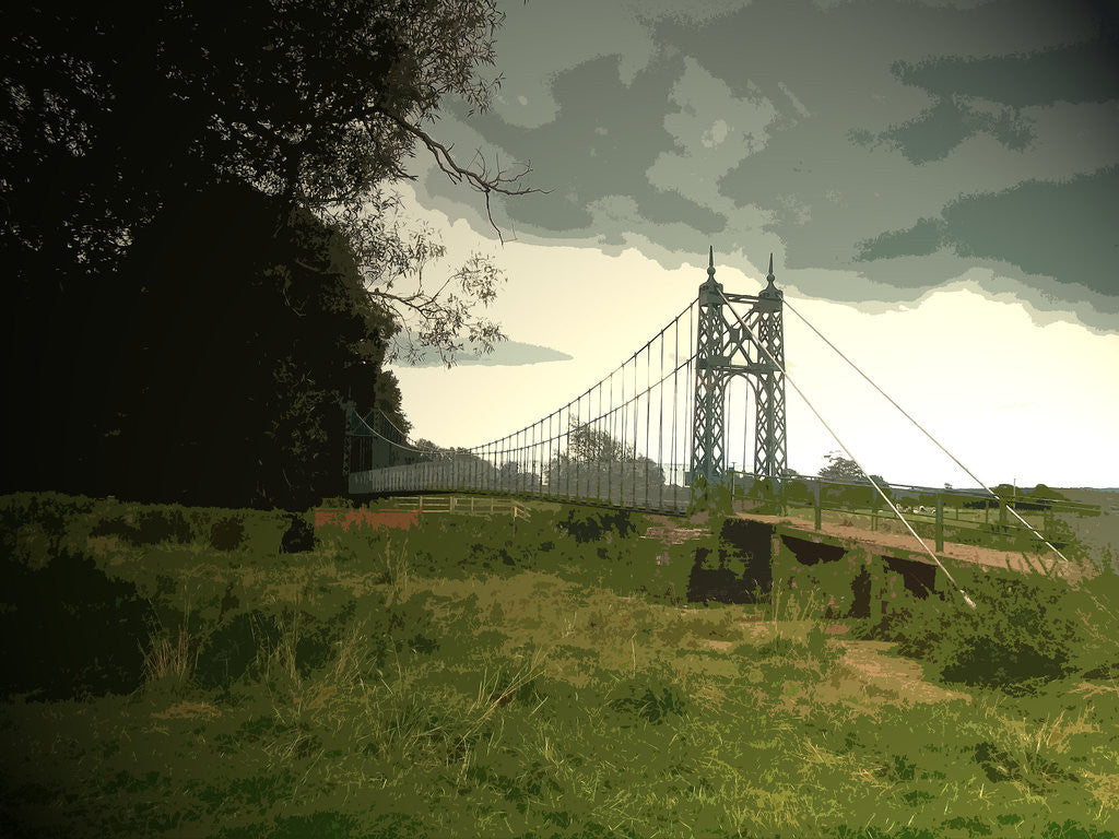 Detail of Iron Footbridge near Doveridge by Sarah Smith
