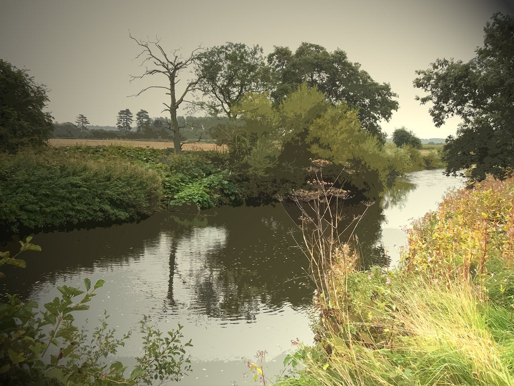 Detail of The River Dove near Ellastone by Sarah Smith