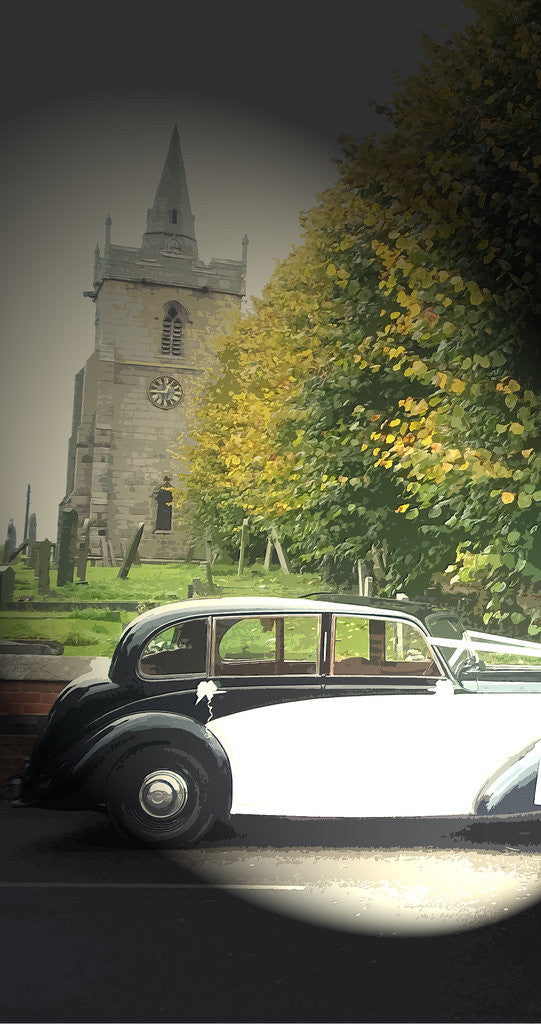 Detail of Wedding Party at Church Broughton by Sarah Smith