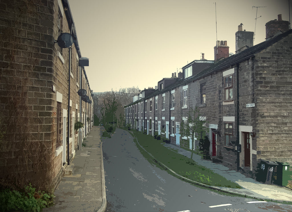 Detail of New Street in Broadbottom by Sarah Smith