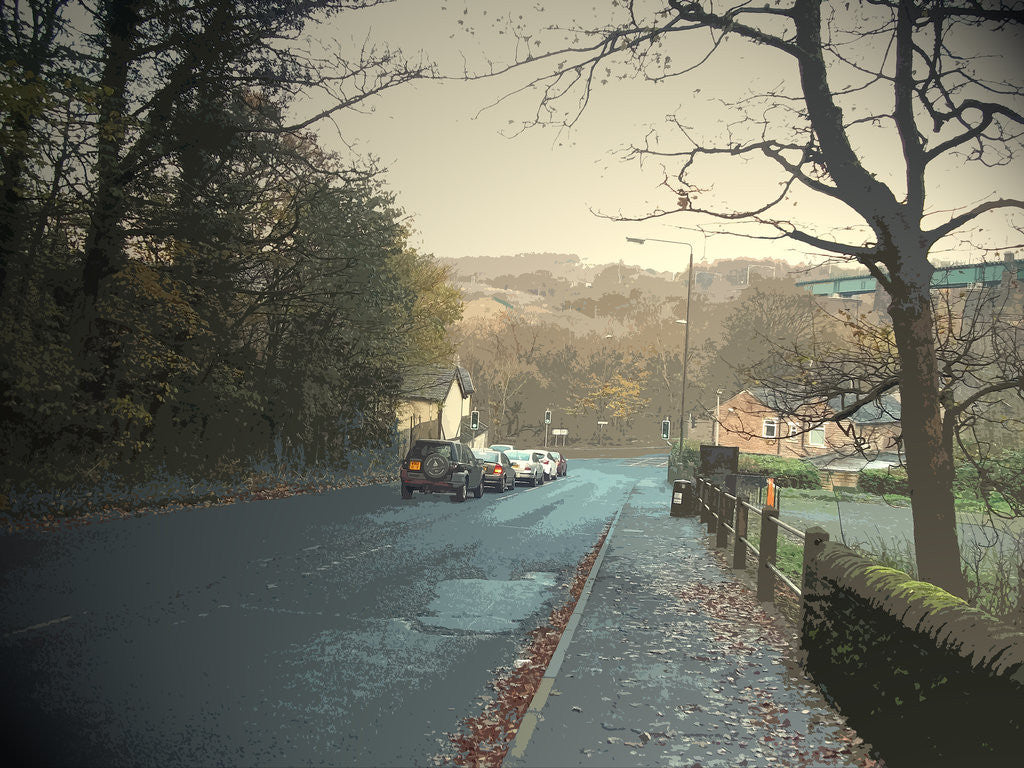 Detail of Dinting Vale by Sarah Smith