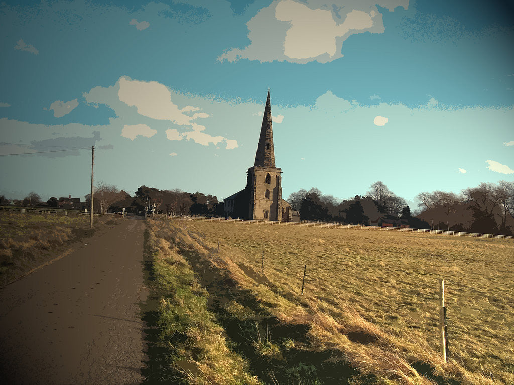 Detail of Church of St Mary at Marston on Dove by Sarah Smith