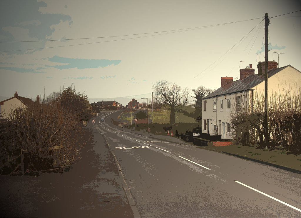 Detail of Cottages at Denby Common by Sarah Smith