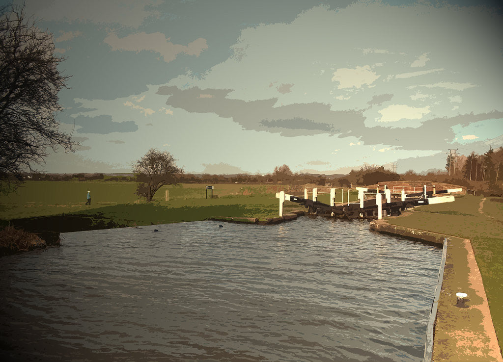 Detail of Aston Lock on the Trent and Mersey Canal by Sarah Smith